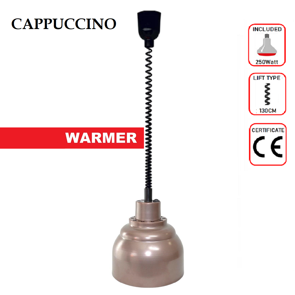 ASANSÖRLÜ GERİ SARMALI SICAK TUTUCU LAMBA  CAPPUCCINO